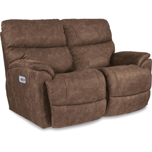 Trouper Power Reclining Loveseat w/ Headrest & Lumbar