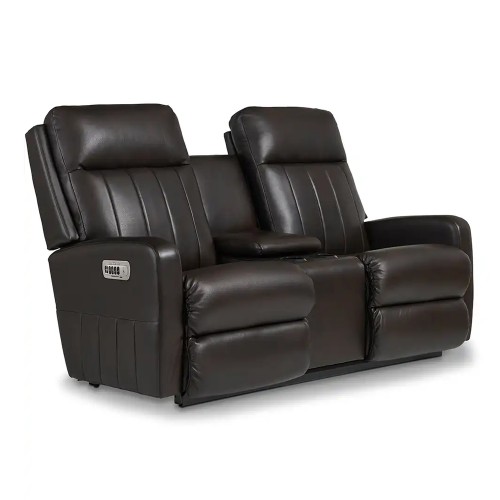 Finley Power Wall Reclining Loveseat w/ Console Headrest & Lumbar