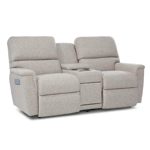 Ava Power Reclining Sofa w/ Console Headrest & Lumbar