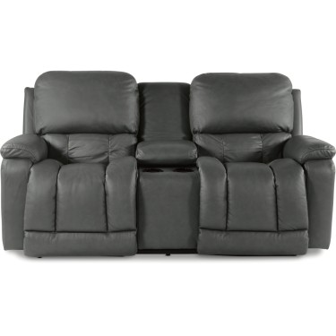 2. Greyson Power Reclining Loveseat w/ Headrest Lumbar & Console