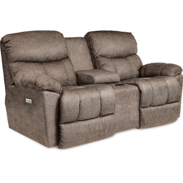 1. Morrison Power Reclining Loveseat w/ Headrest Lumbar & Console