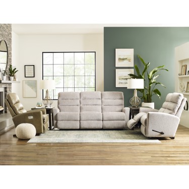 3. Liam Power Wall Reclining Sofa w/ Headrest