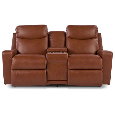2. Emmons Power Reclining Loveseat w/ Headrest & Console