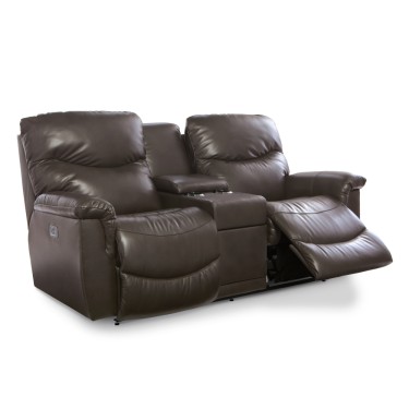 3. James Power Reclining Loveseat w/ Headrest & Console