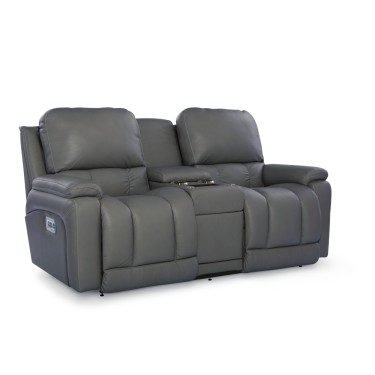 Greyson Power Reclining Loveseat w/ Headrest Lumbar & Console