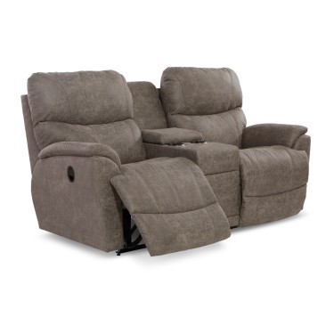 2. Trouper Reclining Loveseat w/ Console