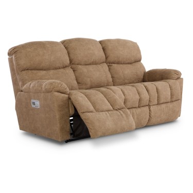 3. Morrison Power Reclining Sofa w/ Headrest & Lumbar