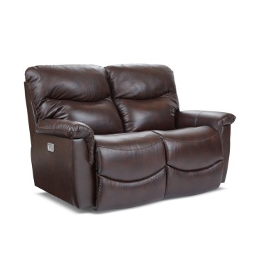 James Power Reclining Loveseat w/ Headrest