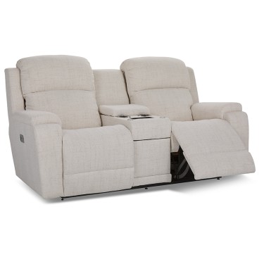 2. Dorian Power Reclining Loveseat w/ Headrest & Console