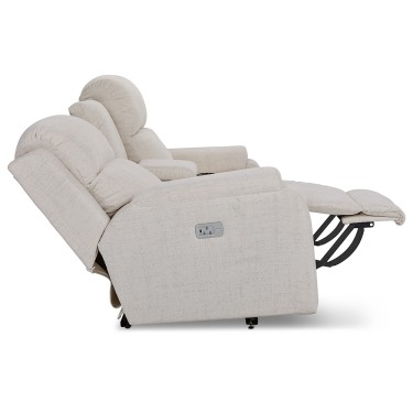 4. Dorian Power Reclining Loveseat w/ Headrest Lumbar & Console