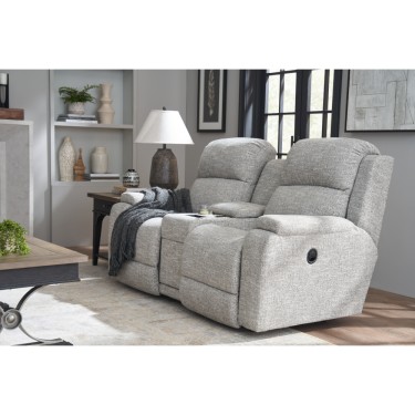 2. Dorian Reclining Loveseat w/ Console