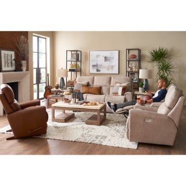 4. Apollo Power Reclining Sofa w/ Headrest