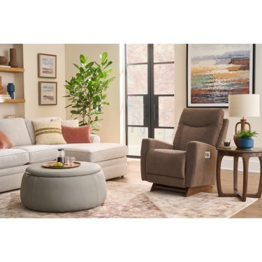 4. Kodie Power Rocking Recliner w/ Headrest & Lumbar