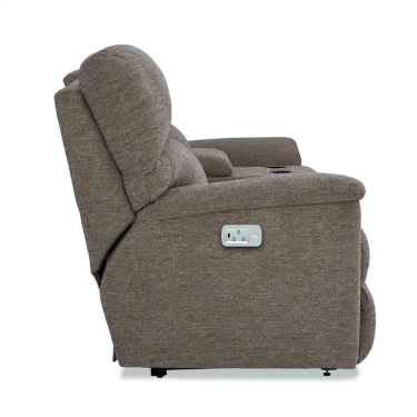 3. Brooks Power Reclining Sofa w/ Console Headrest & Lumbar