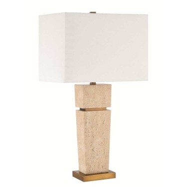 Prescott Travertine Table Lamp
